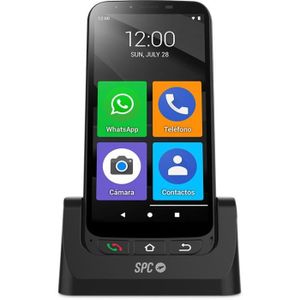 MOBILE SENIOR SPC ZEUS 4G PRO + Coque – Smartphone pour seniors,