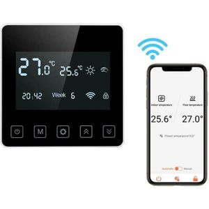 THERMOSTAT D'AMBIANCE Thermostat intelligent WiFi - SWAREY - Contrôle via application mobile - Programmable - Économie d'énergie