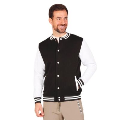 JUST EMPORIO Veste teddy noire et blanche S Noir Doudounes Blousons Noir Cdiscount Pret a Porter