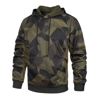 Guess ALLOVER - Sweat à capuche - camouflage/multicolore