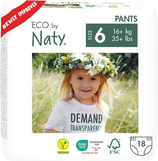 ECO by Naty Couches-culottes Ecologiques – Culottes hypoallergéniques