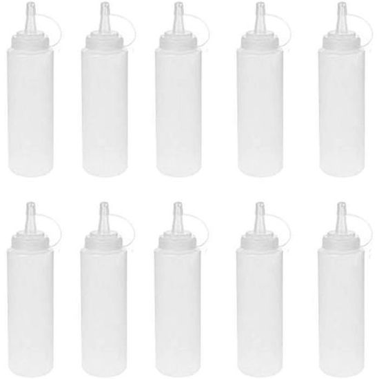 Lot 4 Bouteilles Compressibles 150ml Avec Buse Incurvée - Idéal Plantes, Nettoyage, Tatouage