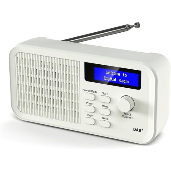 Radio Portable, Radio FM Avec Batterie Rechargeable De Grande Capacité  3000mAh , Prise En Charge Mp3 Sdusbauxrouge 92363354