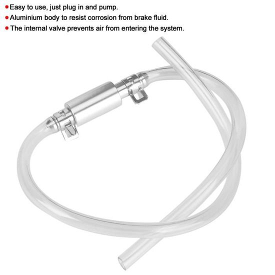Tuyau De Purge De Frein Moto Transparent Avec Valve Anti-retour - Kit Aluminium Et Caoutchouc | Pour Freins Et Embrayage - 5