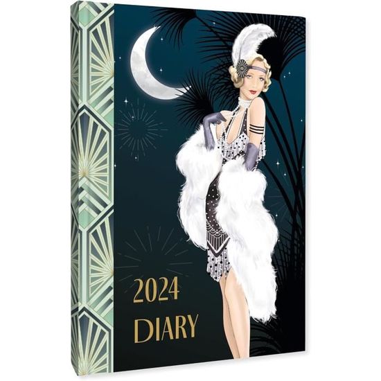 Claire Coxon Agenda Semainier 2024 Art Déco A5[n3251] Cdiscount Beaux
