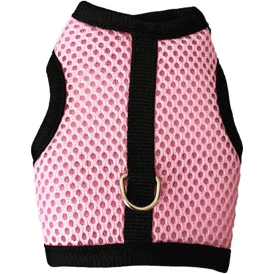 Harnais Anti-Fugue Pour Chat Et Petit Chien - Maille Respirante, Bandes Réfléchissantes - Taille S Gris