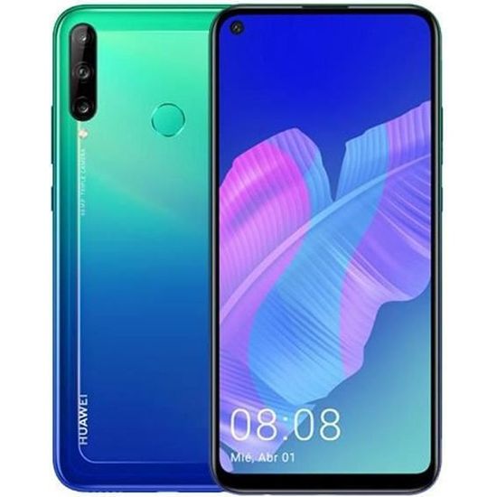 Huawei P40 LITE E 4 Go / 64 Go Bleu (AURORA BLUE) Double SIM * Attention: ces produits n'auront pas de services et d'applications