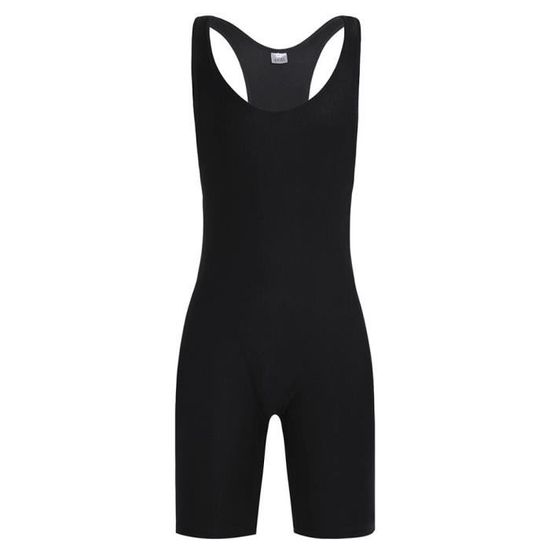 Justaucorps Une Pièce Sans Manches Homme - Pour Lutte, Gymnastique, Yoga - Coupe Haute