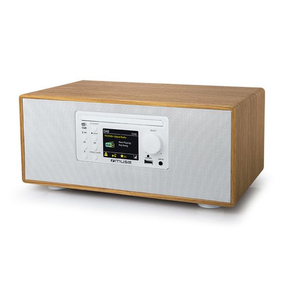 Micro System, CD speler, DAB FM PLL radio, Bluetooth, MUSE (M 695 DBT) LCD display, NFC auto pairing functie, 60 watt, wit Micro System, CD speler, DAB FM PLL radio, Bluetooth, MUSE (M 695 DBT) LCD display, NFC auto pairing functie, 60 watt, wit