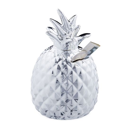 Tirelire Lama Lot De 2, Céramique Blanche, 15,5 X 11 X 6 Cm - Déco Et économies, Avec Bouchon