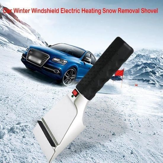 Grattoir à Glace électrique Rechargeable USB - 3 Pièces - Pour Déneiger Voiture - Fonction Chauffante - Portable