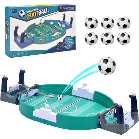 Mini Baby-Foot En Plastique - Jeu De Football Sur Table - Divertissement Familial Et Entre Amis