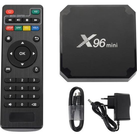 DroiX X96 Mini Android 7 Nougat Powered Smart 4K Ultra TV Mini PC, procesador de Cuatro núcleos de hasta 2GHz, Salida de Sonido 5.1, Ethernet y Wi-Fi