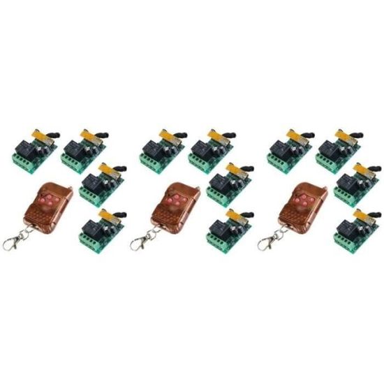 Émetteur RF 433 Mhz, télécommande sans fil, interrupteur, module récepteur de relais DC 12V 1CH
