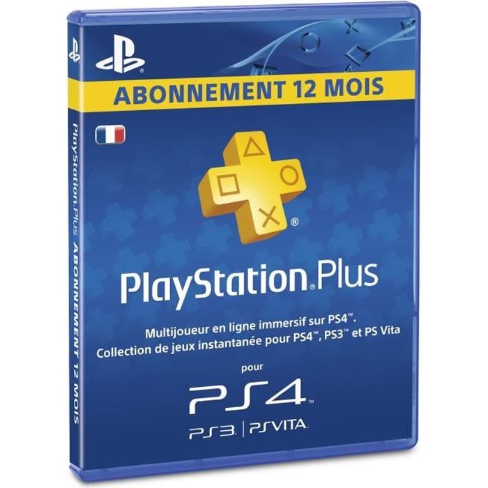 Abonnement Playstation Plus 12 Mois PSVitaPS3PS4 Cdiscount Jeux vidéo