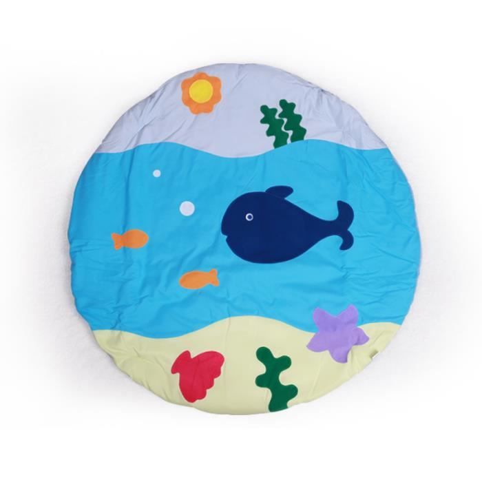 Trois couleurs Monde sous-marin Tapis de jeu bébé Fitness Tapis de protection 0-2 ans