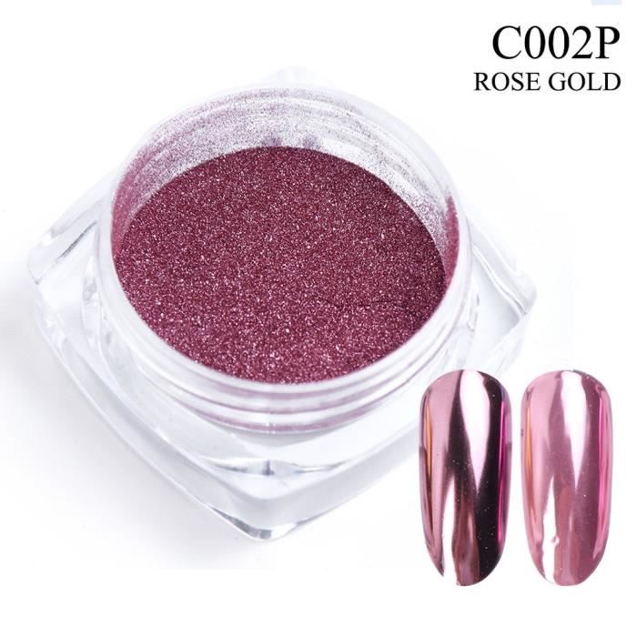 vernis à ongle Nail Mirror Glitter Powder Metallic Color Nail Art Pigment Dust Dust Decoratios yiyi4409