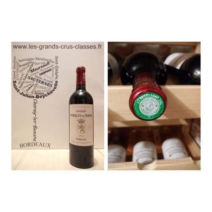 Château Marquis de Terme 2010 - Margaux - 4ème Grand Cru Classé - 1 x 75 cl - Rouge