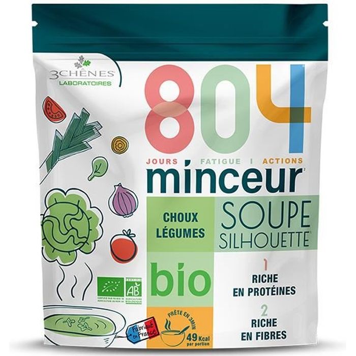 Les 3 Chênes 804 Bio Soupe Chou Légumes 180g