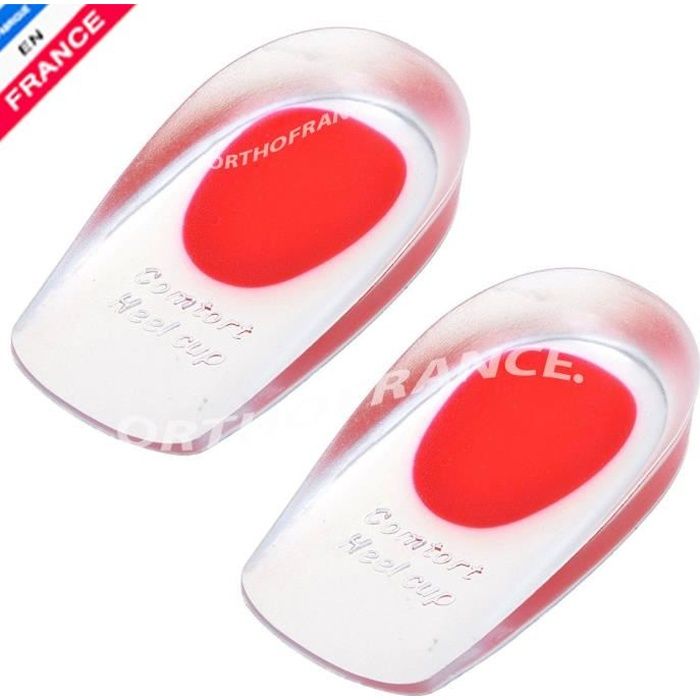 Talonnettes Femme gel silicones en double densité, pour épine calcanéenne ORTHOFRANCE ®.
