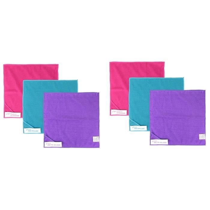 ENERGY01 Lot de 6 Chiffons Microfibre 30 X 30 X0,3 CM (Lot DE 6 Microfibres) SATISFAIT OU REMBOURSE …