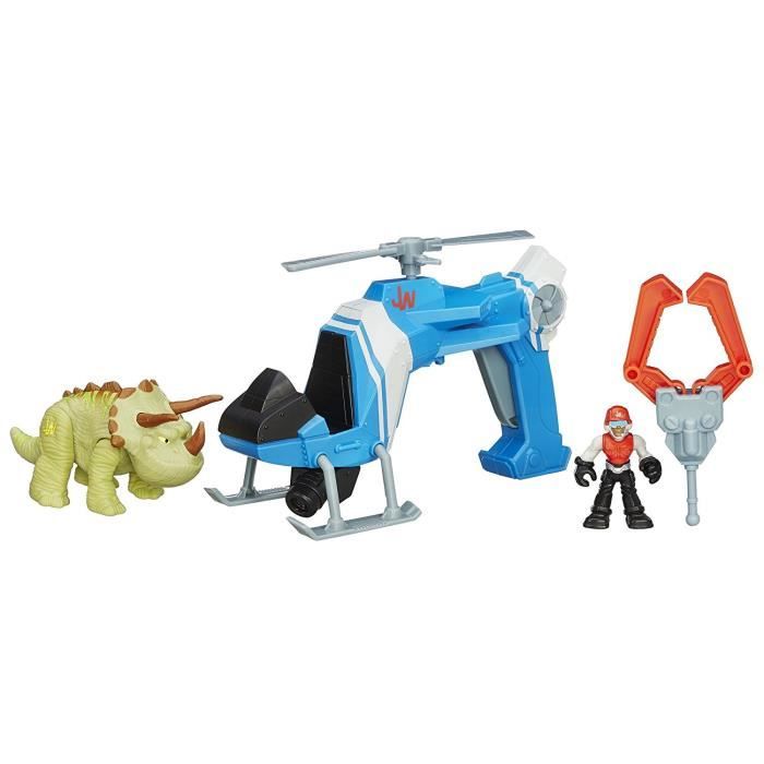 Jurassic World - B05364000 - Figurine Cinéma - Dlx Véhicule - Hélicoptère
