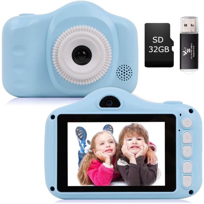 Appareil Photo pour Enfants, Appareil Photo pour Enfants avec écran de 3,5 Pouces 8,0MP 1080P HD pour Enfants de 2 à 10 Ans, Cadeau