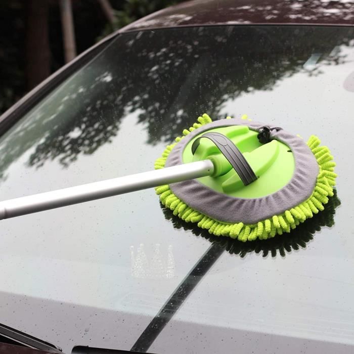 BROSSE Brosse de Lavage Kit,2 en 1 Car Wash Soft Care Brosse Balai,Chenille Microfibre Nettoyage Voiture Brosse pour Le Lavage de90
