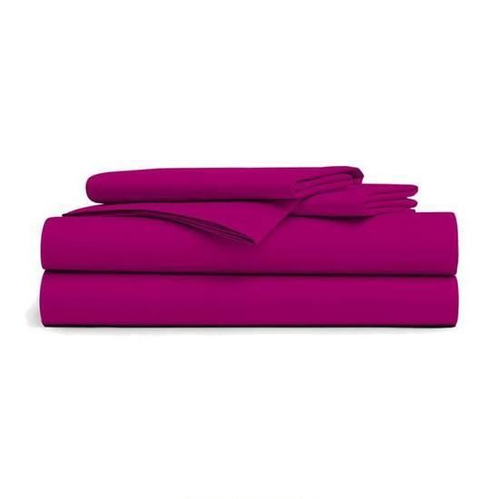 DUBLANC Drap Plat 180x290cm FUSHIA.