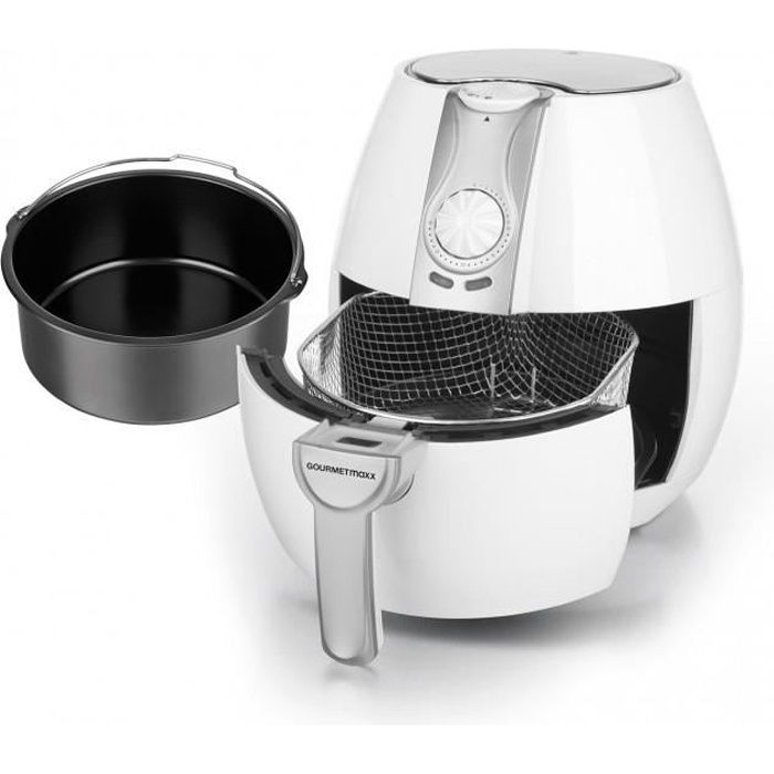 GOURMETmaxx de la friteuse à air chaud 8 en 1 possède une capacité de 2,2 litres 1350W
