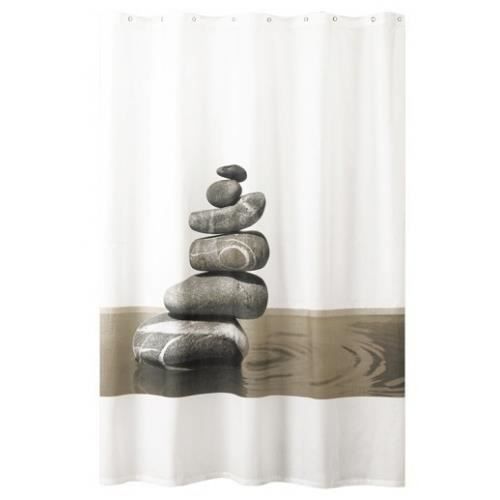 Rideau de douche gris ZEN