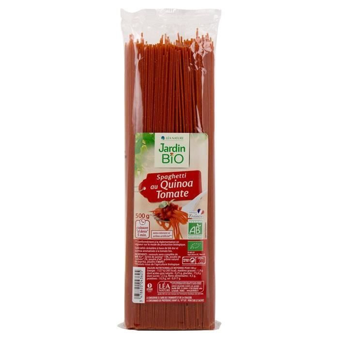 LOT DE 2 - JARDIN BIO : Spaghetti quinoa tomate 500 g