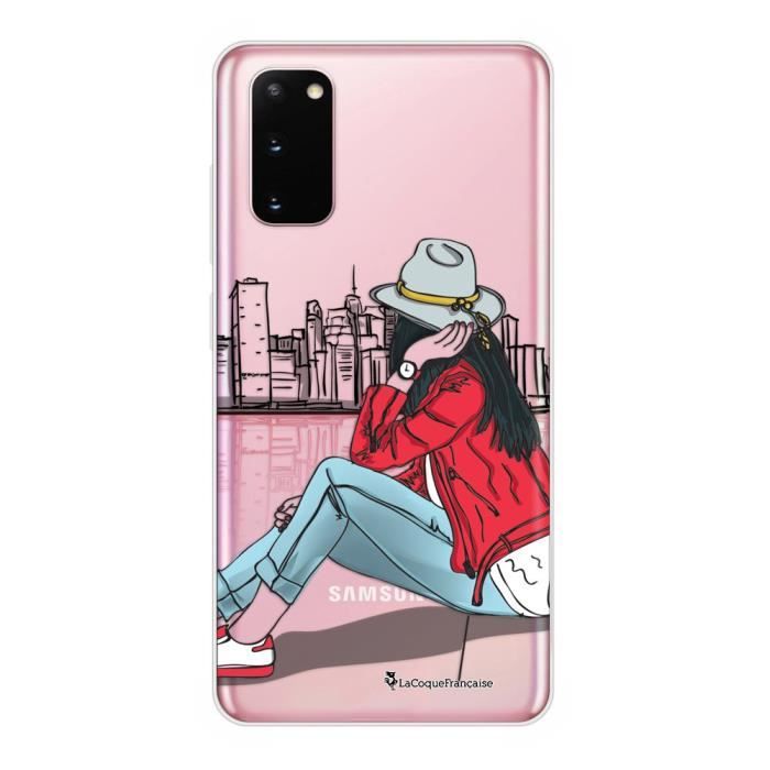 Coque Samsung Galaxy S20 360 intégrale transparente Chapeau femme plumes Ecriture Tendance Design La Coque Francaise