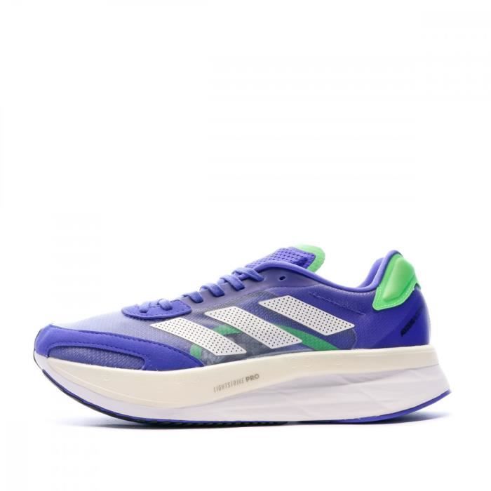 Chaussures de Running Bleues Homme Adidas Adizero Boston
