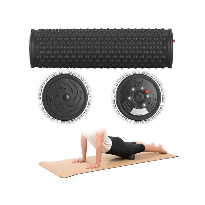 Rouleau de massage vibrant Ø 8,5 cm à 5 niveaux de vibration
