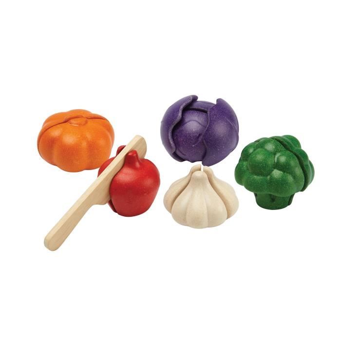 PLAN TOYS Assortiment de 5 nouveaux légumes à découvrir