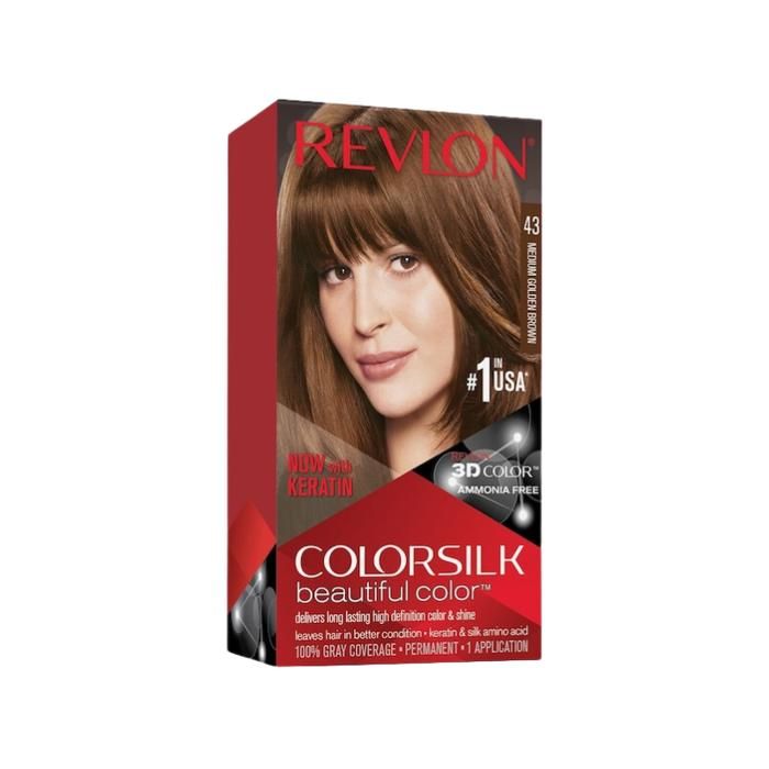 COLORSILK Coloration N°43 - Châtain doré moyen - 59,1 ml