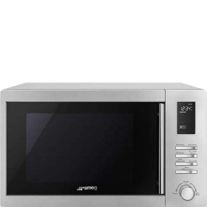 Smeg MOE25X, Comptoir, Micro-ondes grill, 25 L, 900 W, boutons, Rotatif, Acier inoxydable