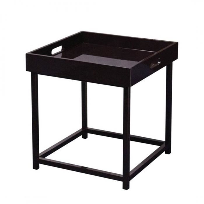 Meuble d'appoint avec plateau amovible BOBBY Marron