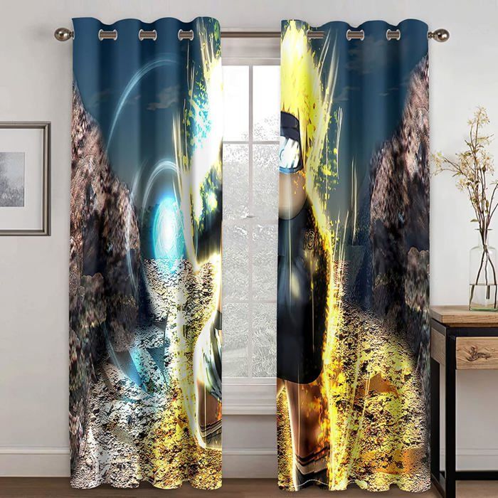 Impression Vintage De Style Industriel 3D Rideau Occultant À Oeillets, 280x260Cm Lot De 2 Décoration Rideau Isolant Thermique Anti Froid Et Chaleur 100%, Rideau Pour Chambre Fenetre Et Salon, Pour Ma