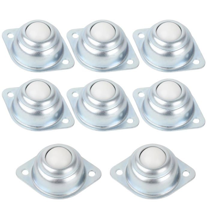 Accessoire Industriel Léger Lot De 8 Billes De Transfert En Nylon - Mini Rouleaux Pour Meubles, Fauteuils Roulants, Tables De Convoyage