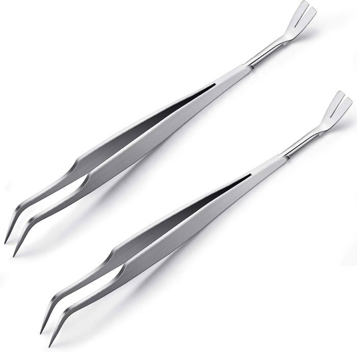 Comparer les prix de Lot de 2 pinces à tiques en acier inoxydable pour retirer les tiques à double face