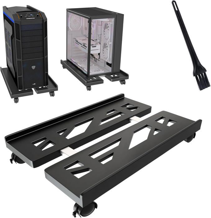 Qcdou Support Tour PC, Support D'unité Centrale Mobile, Universel