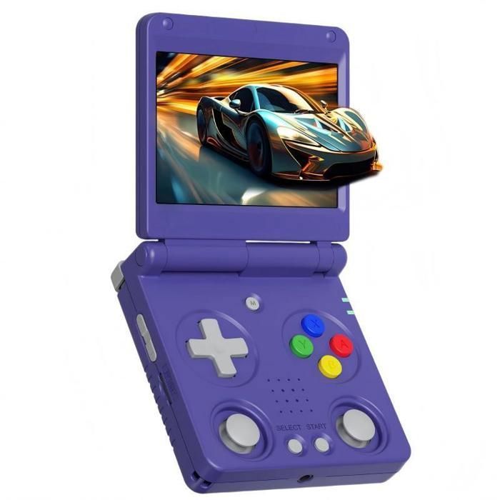 Console Portable Rétro RG34XX SP – Écran 3,4 Pouces IPS, 64 Go Jeux Préchargés, Batterie 3300 MAh, WiFi/Bluetooth