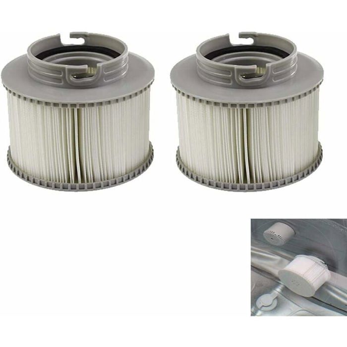 Cartouche Filtrante Type C Pour Piscine – 8 Pouces – Lot De 2 – Pour Petites Pompes (530 à 1500 GPH) – Filtration Dacron