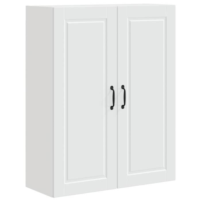 SOLDE DHIVER®Buffet de Cuisine KENNETH - Armoire Bas/Colonne/ Armoire de cuisine - Blanc 80x31x100cm - Bois dingénierie - 337300