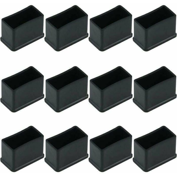 Embouts de protection en feutre de caoutchouc - ZOR® - Lot de 12 - Rectangulaires - Noir - 15x30 mm Embouts de protection en feutre de caoutchouc - ZOR® - Lot de 12 - Rectangulaires - Noir - 15x30 mm
