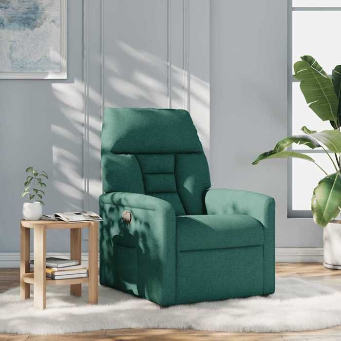 NEUF 2026 CHIC Fauteuil inclinable réglable SWEETY inclinaison manuelle Vert foncé tissu 72x90x99 cm FF4214