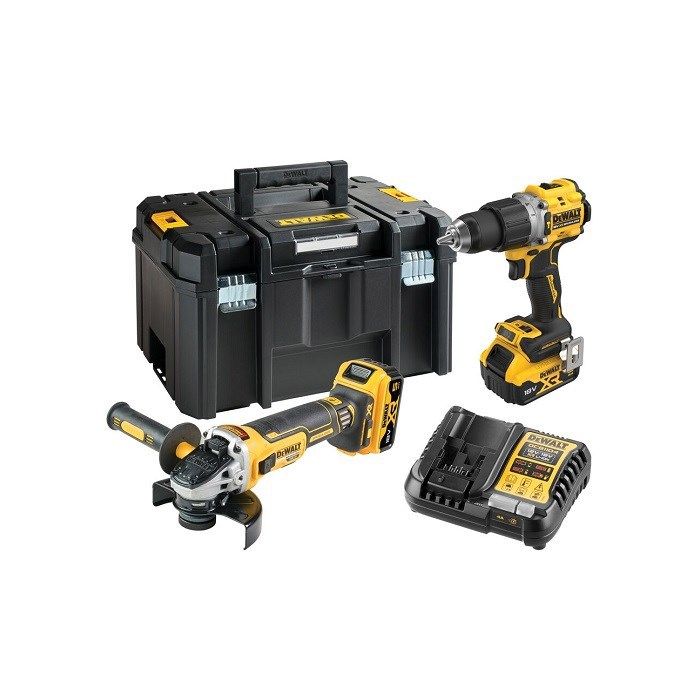 Ensemble perceuse et meuleuse sans fil - DEWALT - DCK2026P2T-QW - 18V XR - 2x5Ah - 2 outils