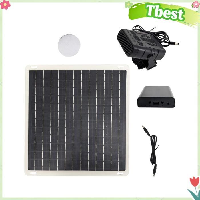 Chauffage pour poulailler ventilateur de chauffage à énergie solaire portable pour chauffer la serre de voiture de la maison des
